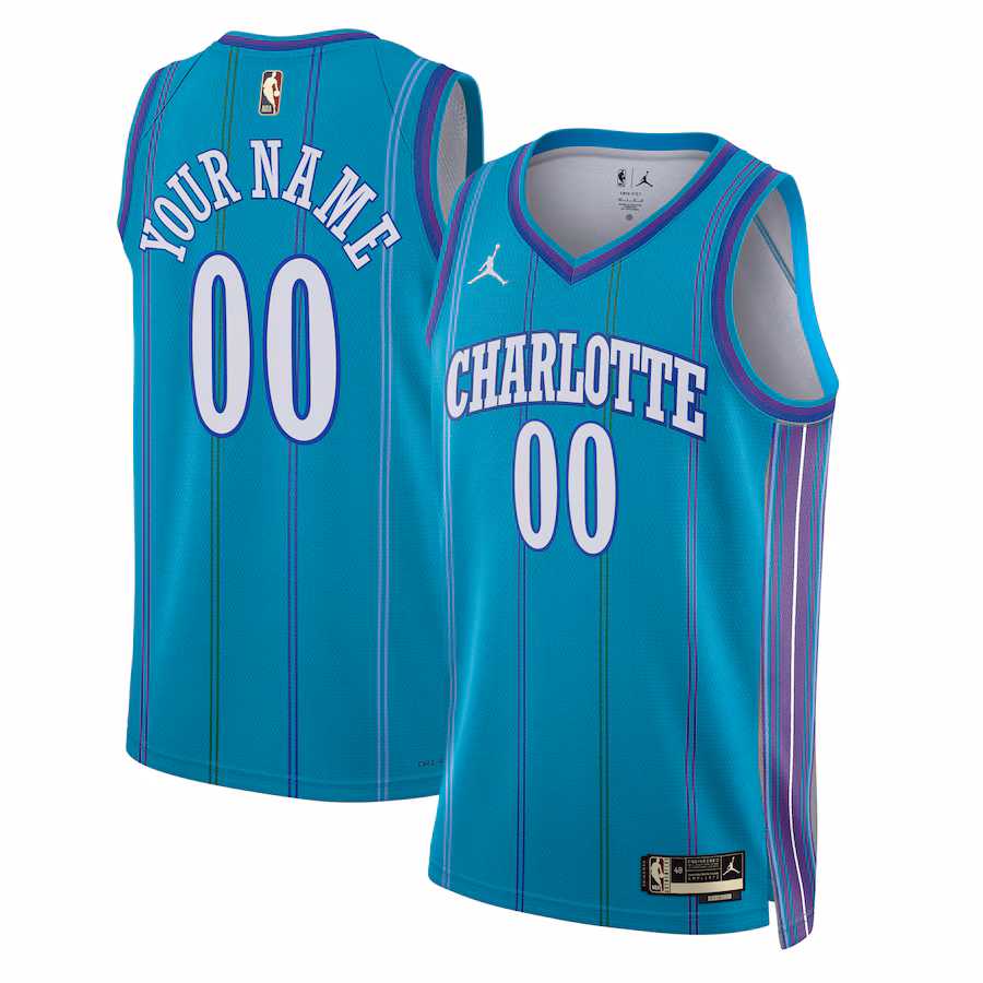 Unisex Charlotte Hornets Jordan Brand Teal 2023/24 Custom Swingman Jersey - Classic Edition - ujerseystore
