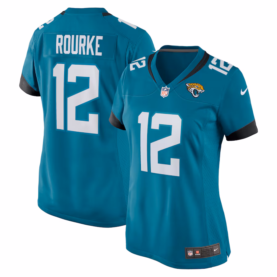 Women's Jacksonville Jaguars Nathan Rourke Nike  Teal Team Game Jersey - ujerseystore