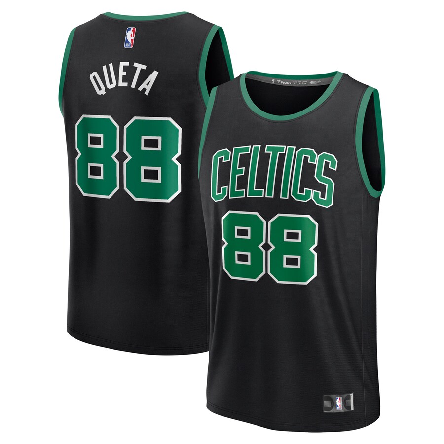 Men's Boston Celtics Neemias Queta Fanatics Black Fast Break Replica Player Jersey - Statement Edition - ujerseystore