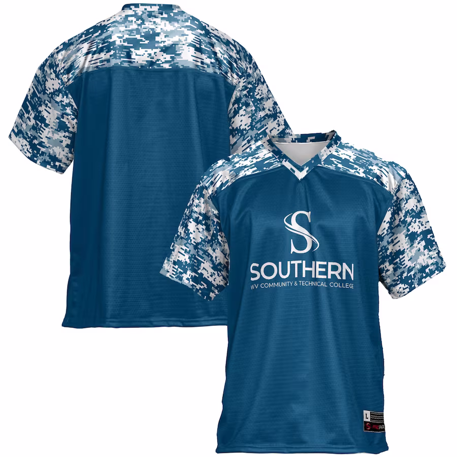 Southern West Virginia Community and Technical College GameDay Greats Youth  Football Jersey - Blue - ujerseystore