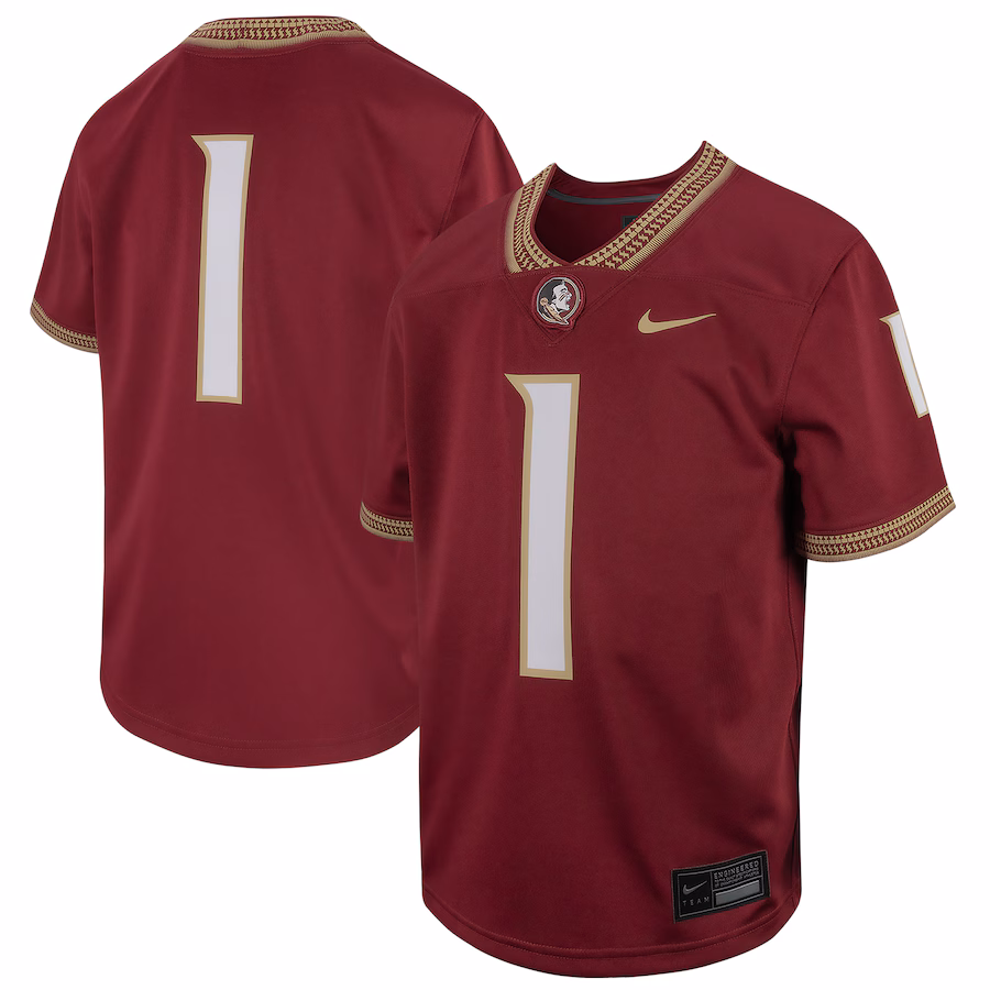 Youth Nike # Garnet Florida State Seminoles Football Game Jersey - ujerseystore