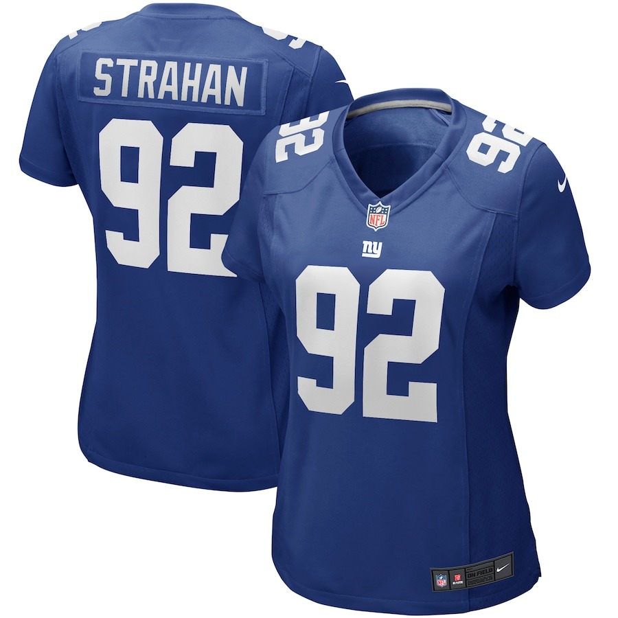 Women's New York Giants Michael Strahan Nike Royal Game Retired Player Jersey - ujerseystore