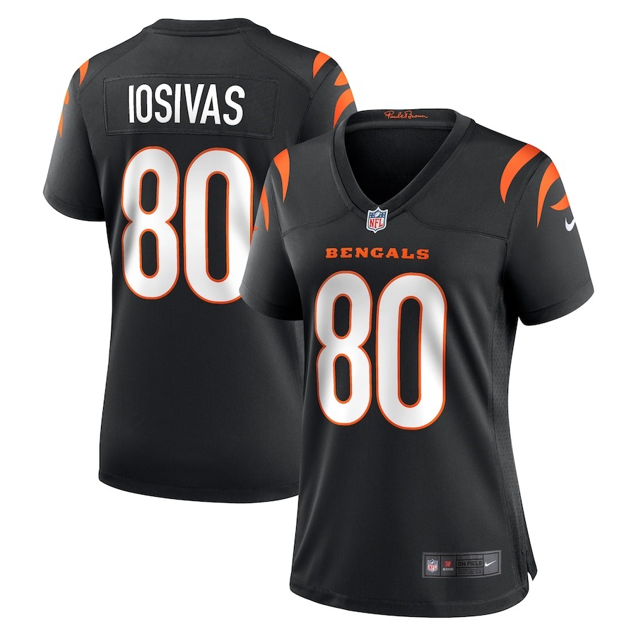 Women's Cincinnati Bengals Andrei Iosivas Nike  Black Team Game Jersey - ujerseystore