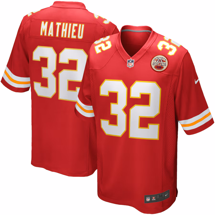 Men's Kansas City Chiefs Tyrann Mathieu Nike Red Game Player Jersey - ujerseystore