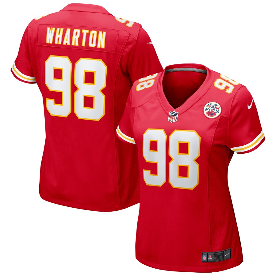Women's Kansas City Chiefs Tershawn Wharton Nike Red Game Jersey - ujerseystore