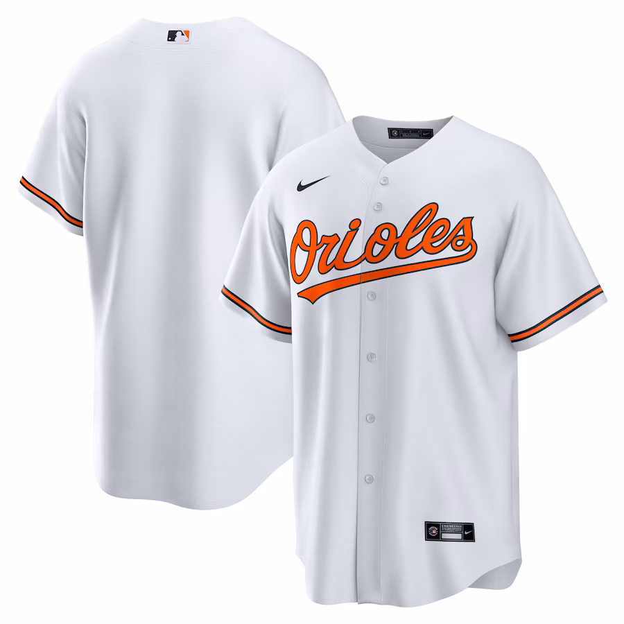 Men's Baltimore Orioles Nike White Home Blank Replica Jersey - ujerseystore