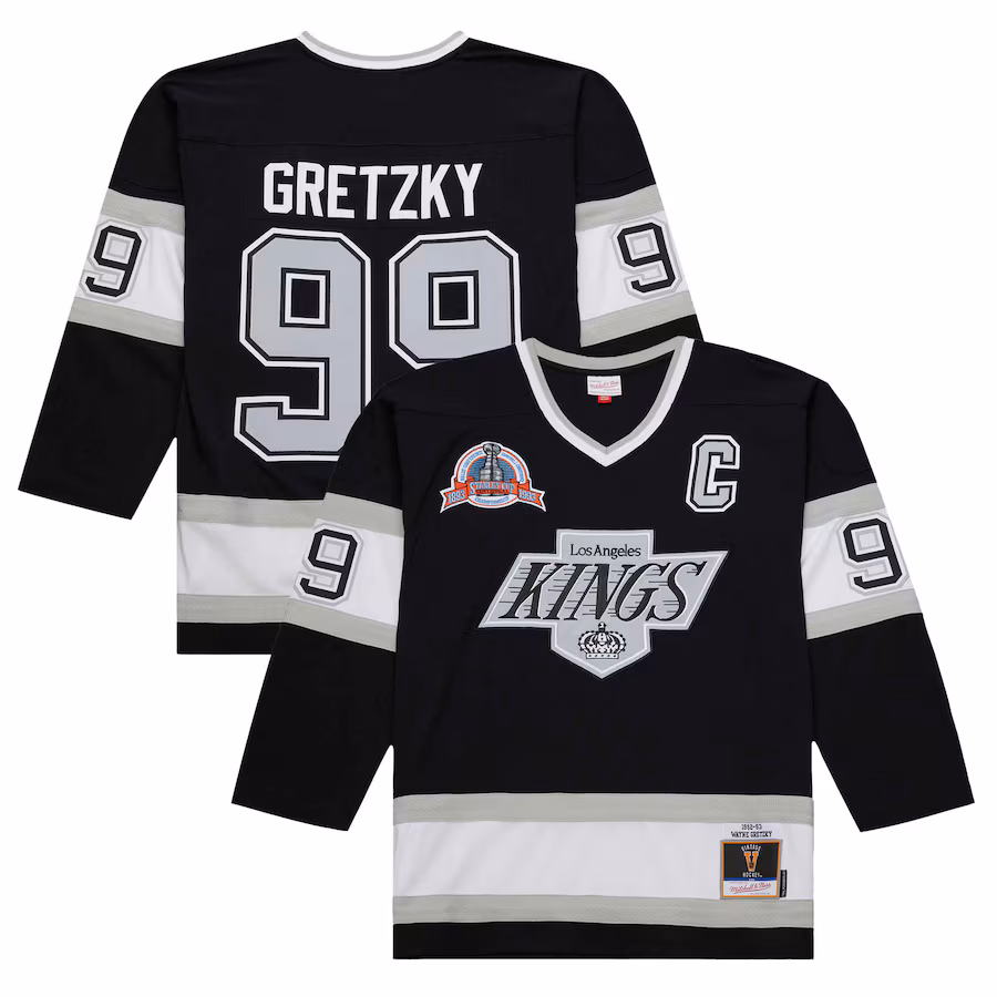 Men's Los Angeles Kings Wayne Gretzky Black 1992-93 Power Play Jersey - ujerseystore