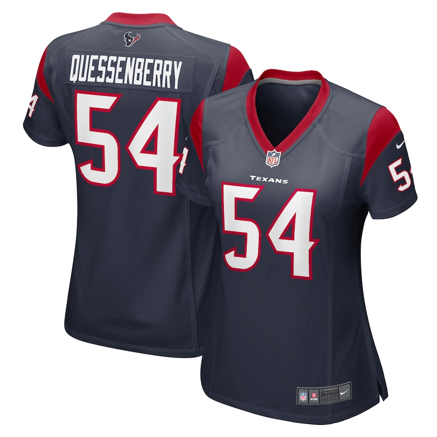 Women's Houston Texans Scott Quessenberry Nike Navy Game Player Jersey - ujerseystore