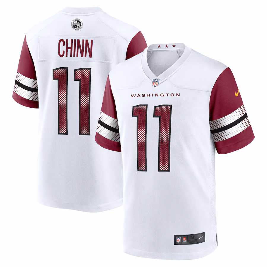 Men's Washington Commanders Jeremy Chinn Nike White Game Jersey - ujerseystore