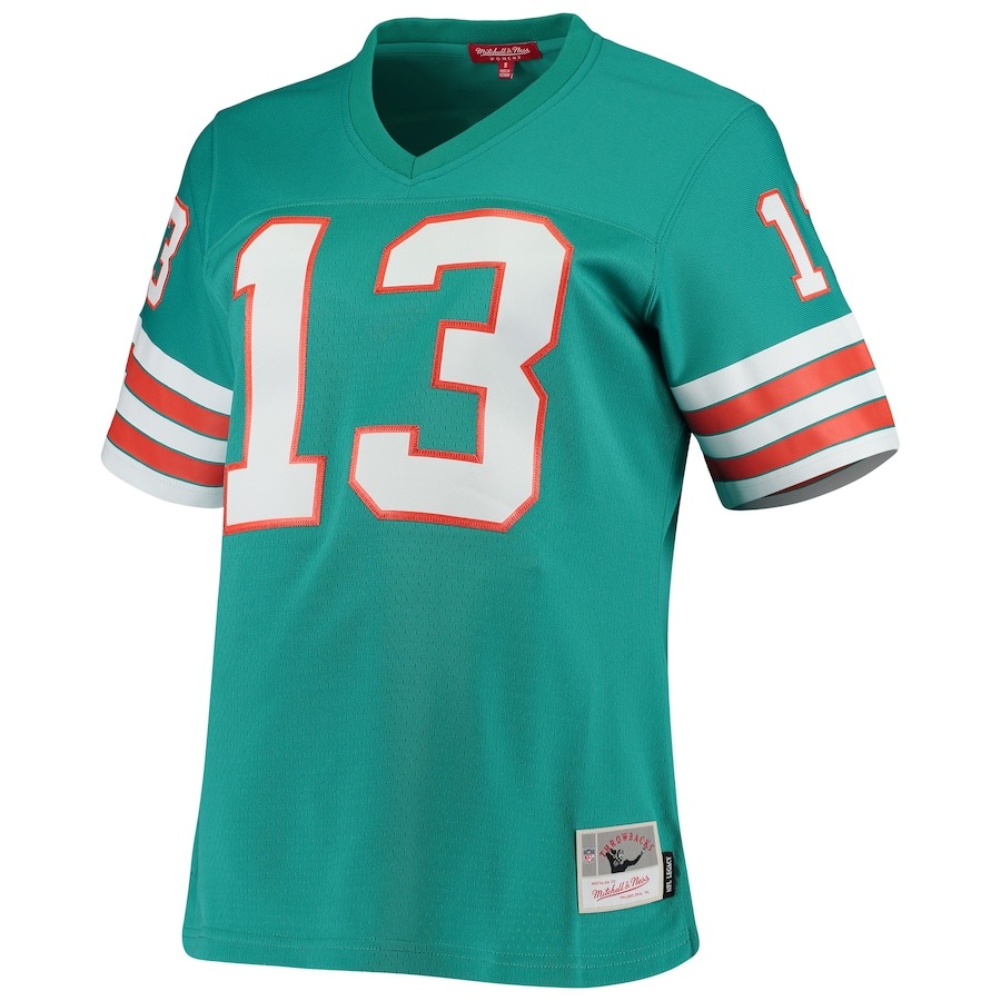 Women's Miami Dolphins Dan Marino Mitchell & Ness Aqua 1984 Legacy Replica Jersey - ujerseystore