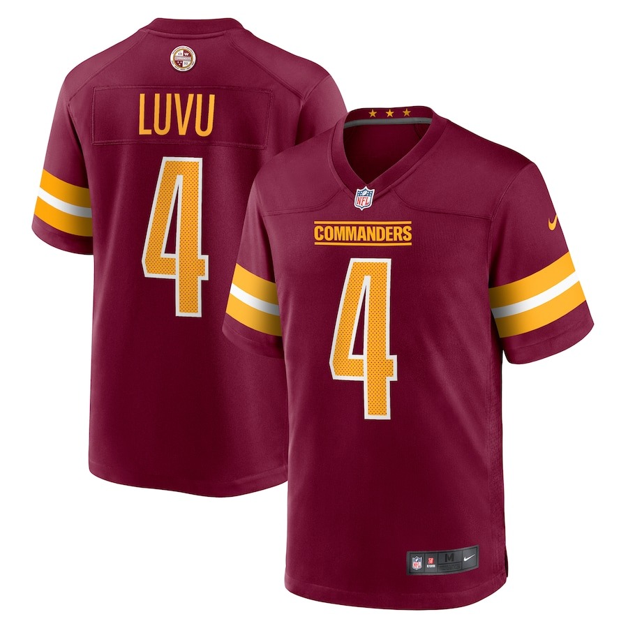 Men's Washington Commanders Frankie Luvu Nike Burgundy Game Jersey - ujerseystore