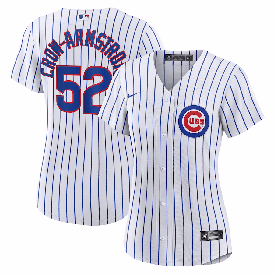 Women's Chicago Cubs Pete Crow-Armstrong Nike White Home Replica Player Jersey - ujerseystore