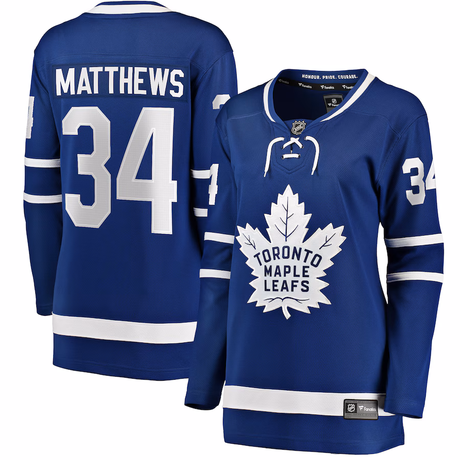 Women's Toronto Maple Leafs Auston Matthews Fanatics Blue Home Breakaway Jersey - ujerseystore