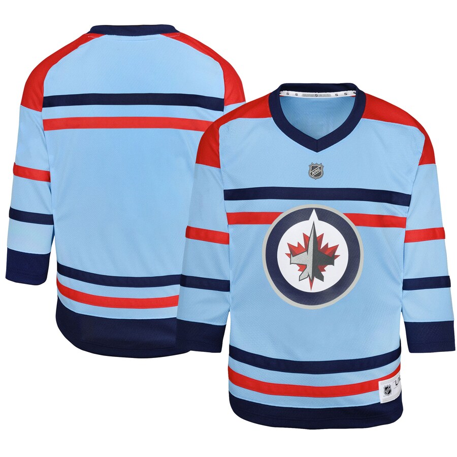 Youth Winnipeg Jets  Light Blue Anniversary Replica Jersey - ujerseystore