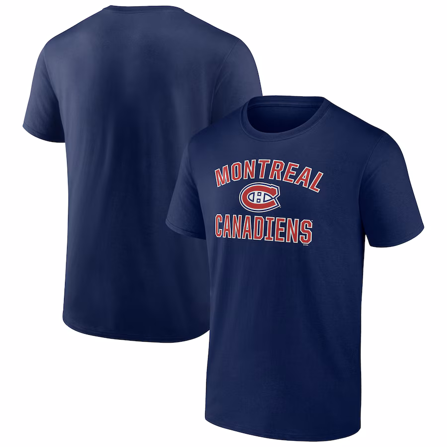 Men's Montreal Canadiens Navy Victory Arch T-Shirt - ujerseystore