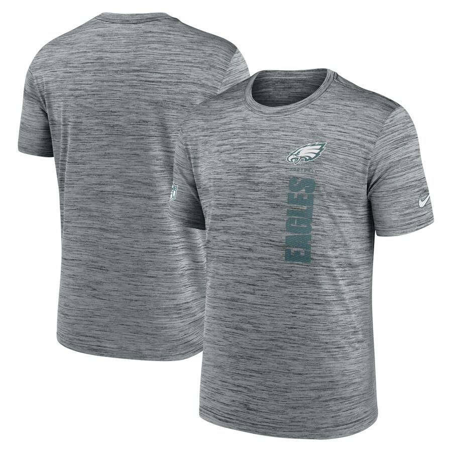 Men's Philadelphia Eagles Nike Gray 2024 Sideline Velocity Performance T-Shirt - ujerseystore
