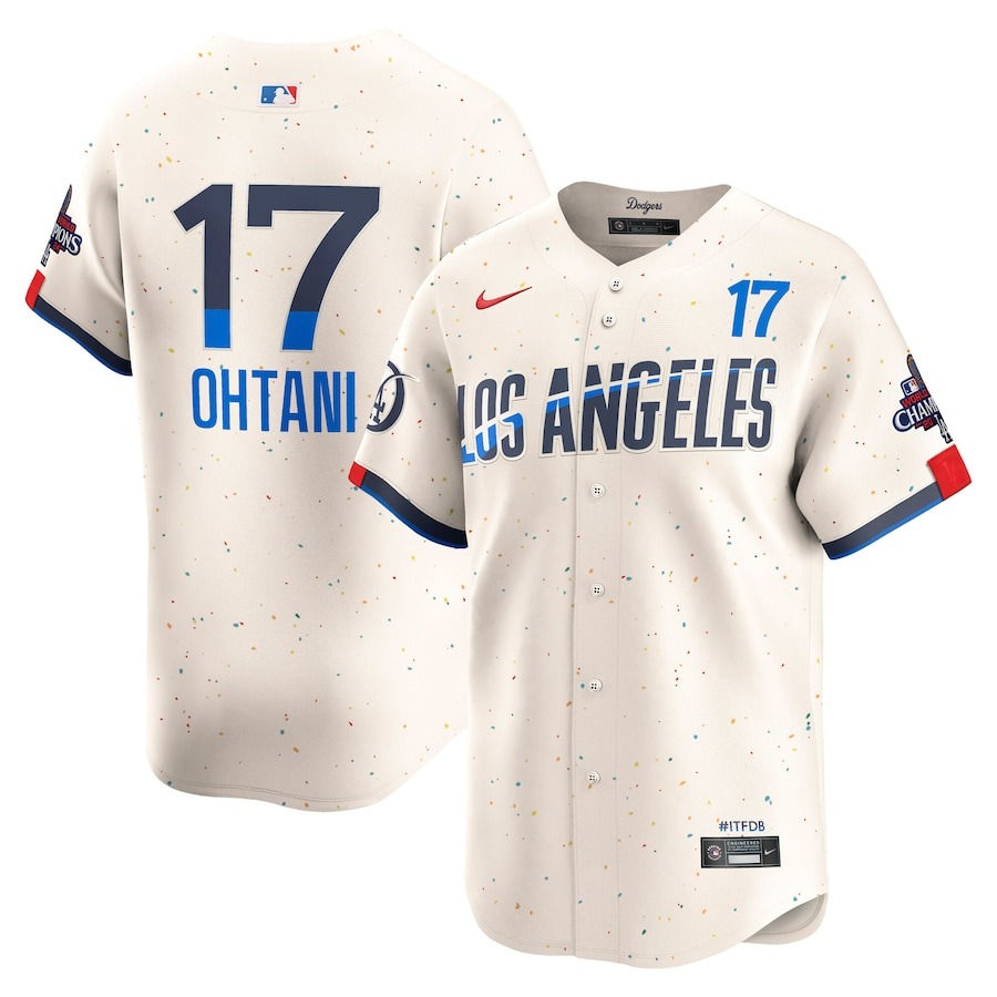 Men's Los Angeles Dodgers Shohei Ohtani Nike Cream 2024 City Connect Limited Player Jersey - ujerseystore