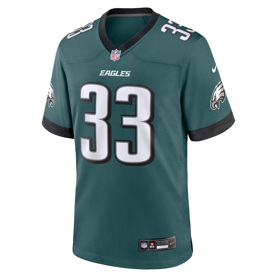 Men's Philadelphia Eagles Cooper DeJean Nike Green 2024 NFL Draft Game Jersey - ujerseystore