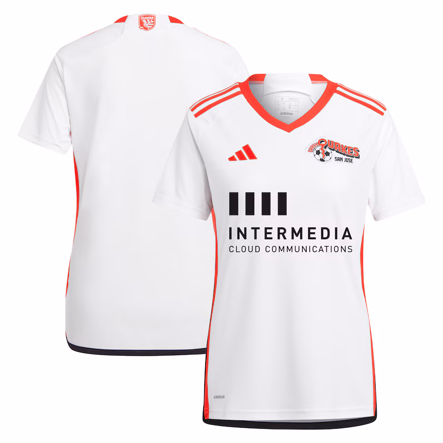 Women's San Jose Earthquakes  adidas White 2024 The 50 Kit Replica Jersey - ujerseystore