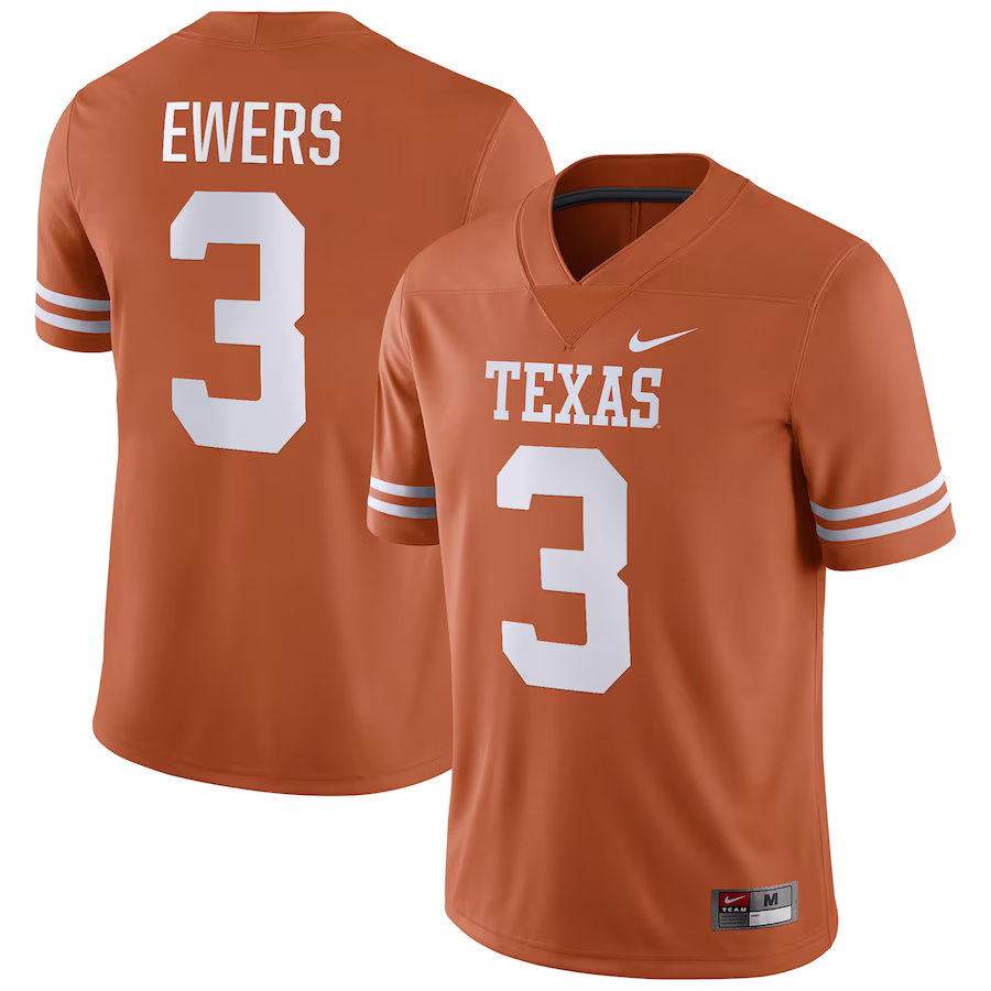 Quinn Ewers Texas Longhorns Nike NIL Replica Football Jersey - Texas Orange - ujerseystore