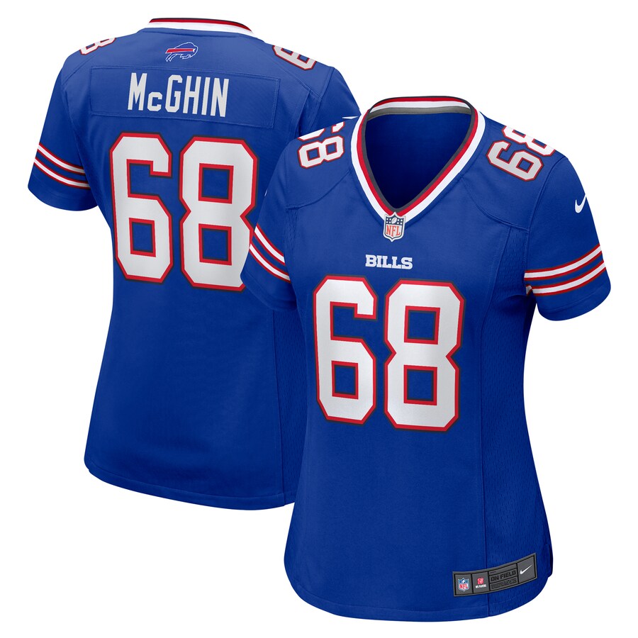 Women's Buffalo Bills Garrett McGhin Nike Royal Team Game Jersey - ujerseystore