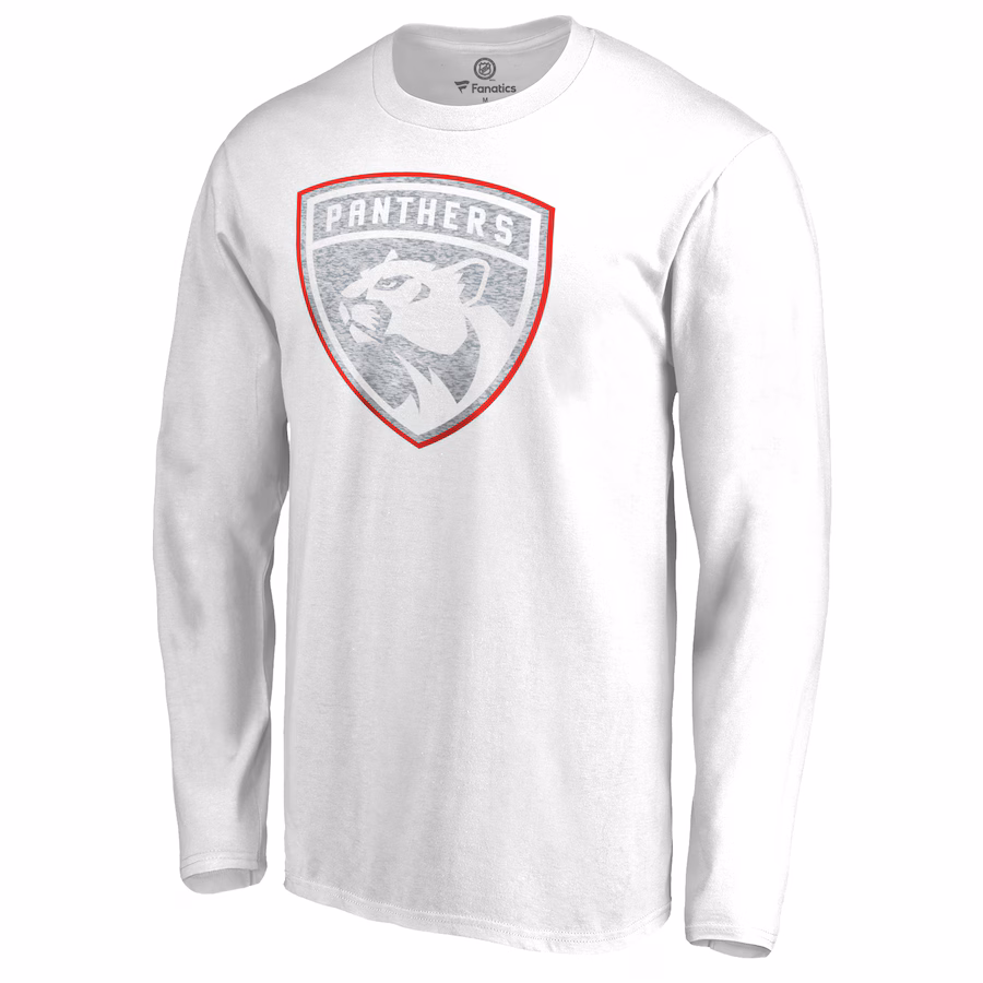 Men's Florida Panthers White White Out Long Sleeve T-Shirt - ujerseystore