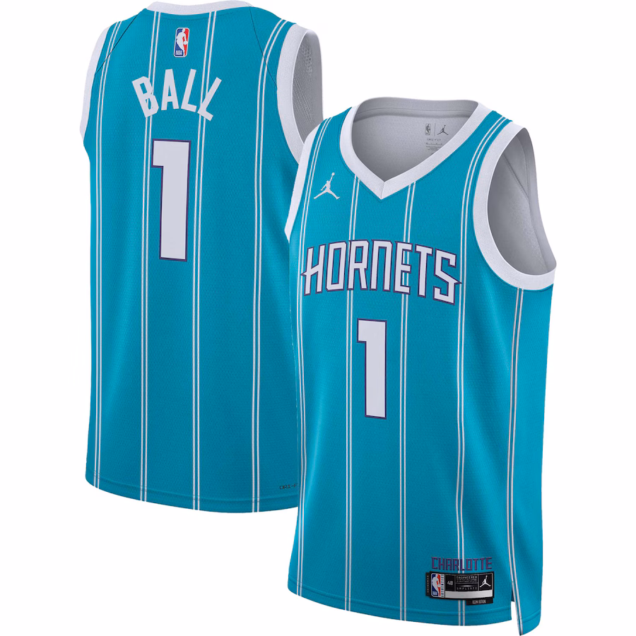 Unisex Charlotte Hornets LaMelo Ball Jordan Brand Teal Swingman Jersey - Icon Edition - ujerseystore