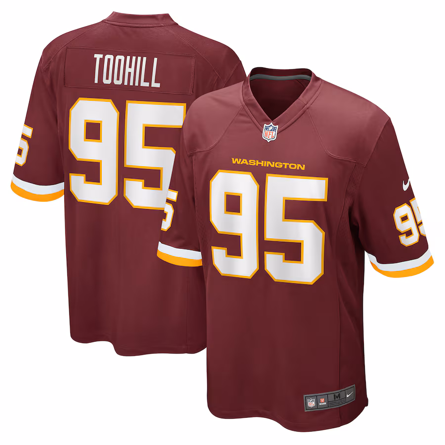 Men's Washington Football Team Casey Toohill Nike Burgundy Game Jersey - ujerseystore