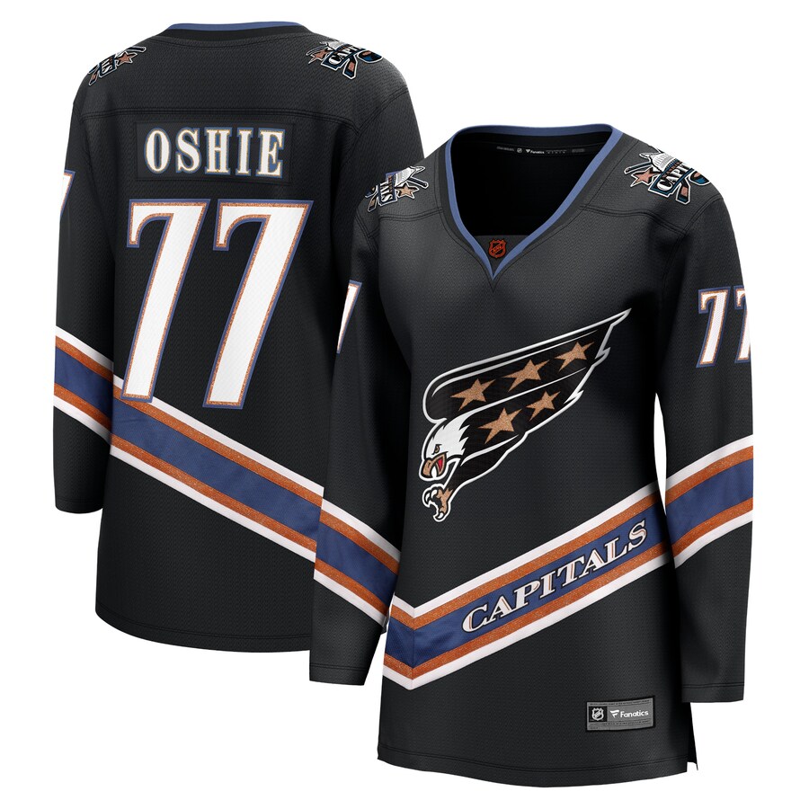 Women's Washington Capitals TJ Oshie Fanatics Branded Black Special Edition 2.0 Breakaway Player Jersey - ujerseystore