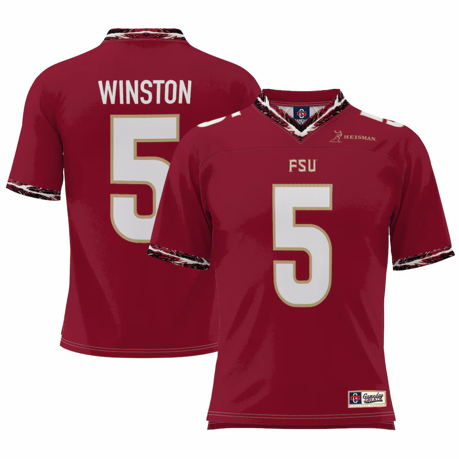 Youth GameDay Greats Jameis Winston Garnet Florida State Seminoles  Heisman Football Jersey - ujerseystore