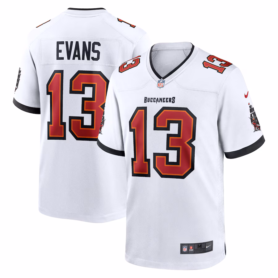 Men's Tampa Bay Buccaneers Mike Evans Nike  White White Game Jersey - ujerseystore