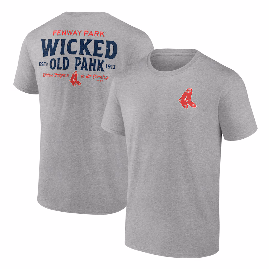 Men's Boston Red Sox Heather Gray Hometown Collection Old Fenway T-Shirt - ujerseystore