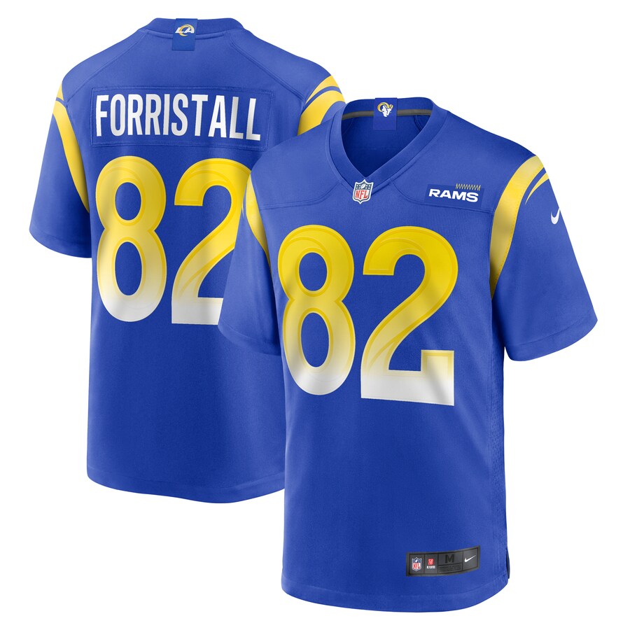 Men's Los Angeles Rams Miller Forristall Nike  Royal  Game Jersey - ujerseystore
