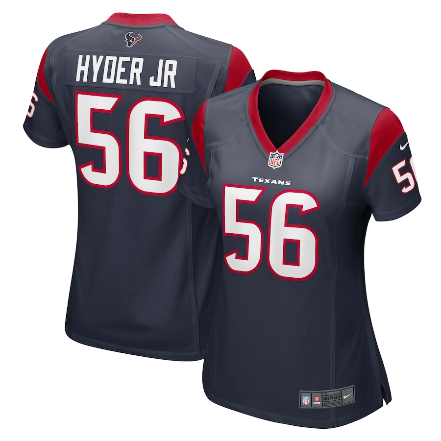 Women's Houston Texans Kerry Hyder Jr. Nike  Navy  Game Jersey - ujerseystore