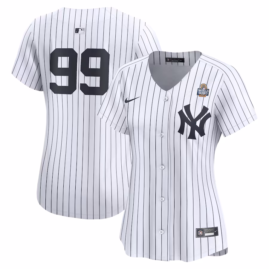 Women's New York Yankees Aaron Judge Nike White 2024 World Series Home Limited Player Jersey - ujerseystore