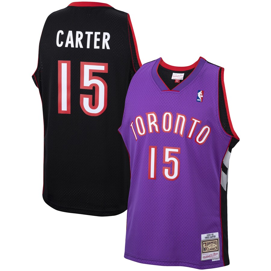 Men's Toronto Raptors Vince Carter Mitchell & Ness Purple 1999/00 Hardwood Classics Swingman Jersey - ujerseystore