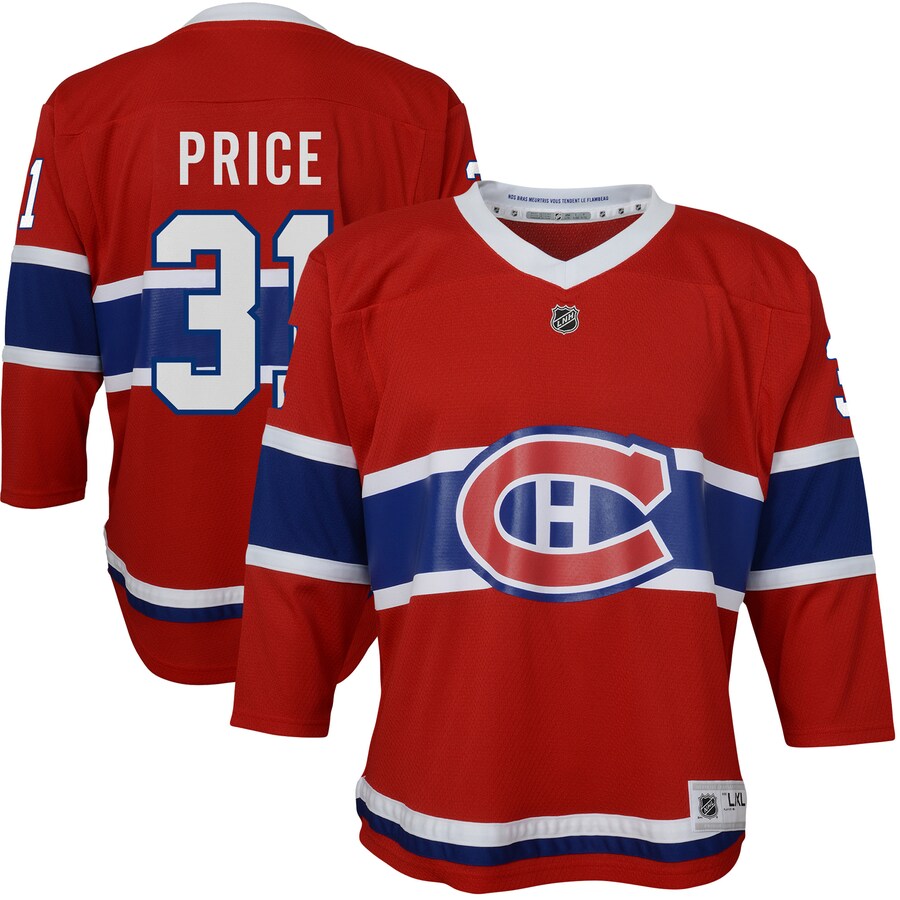 Youth Montreal Canadiens Carey Price Red Home Replica Player Jersey - ujerseystore