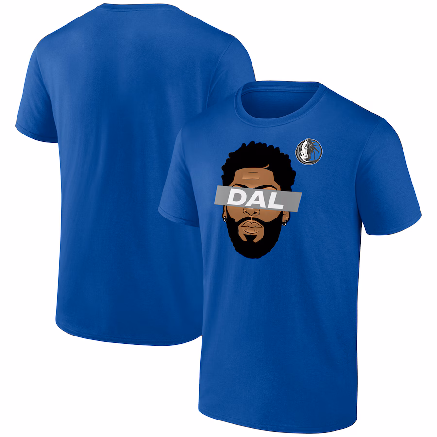 Men's Dallas Mavericks Anthony Davis Blue Know The Game T-Shirt - ujerseystore
