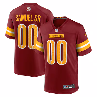 Men's Washington Commanders Deebo Samuel Sr Nike Burgundy Game Player Jersey - ujerseystore