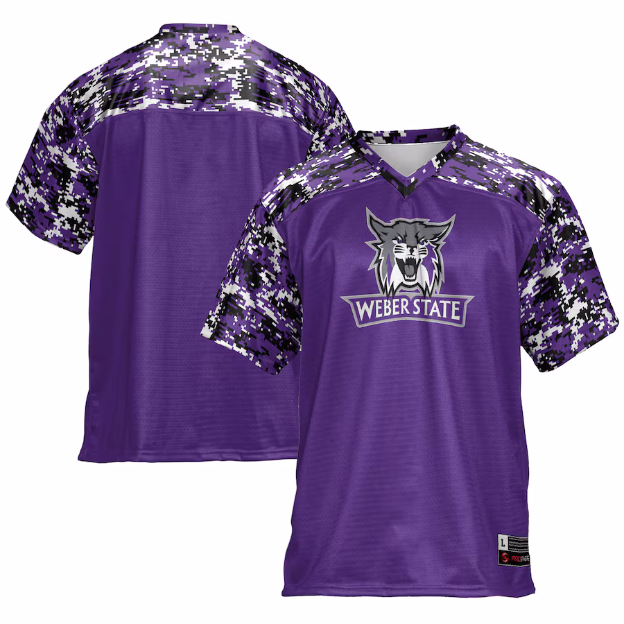 Men's GameDay Greats Purple Weber State Wildcats Football Jersey - ujerseystore