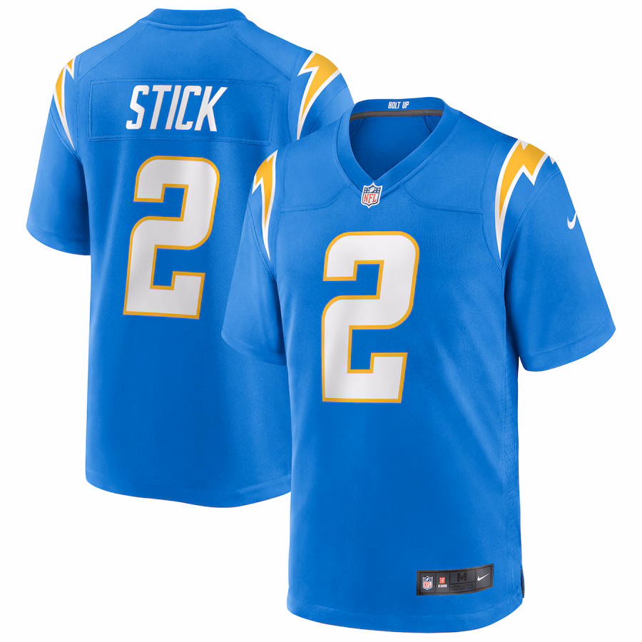 Men's Los Angeles Chargers Easton Stick Nike Powder Blue Game Jersey - ujerseystore