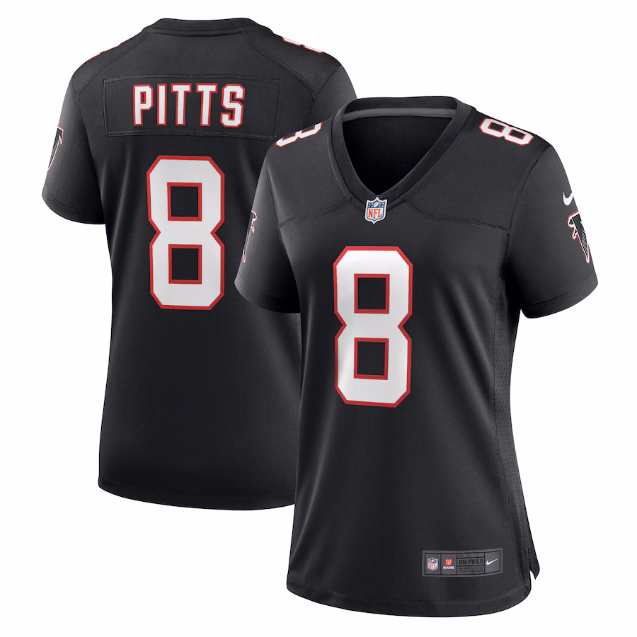 Women's Atlanta Falcons Kyle Pitts Nike Black Game Jersey - ujerseystore