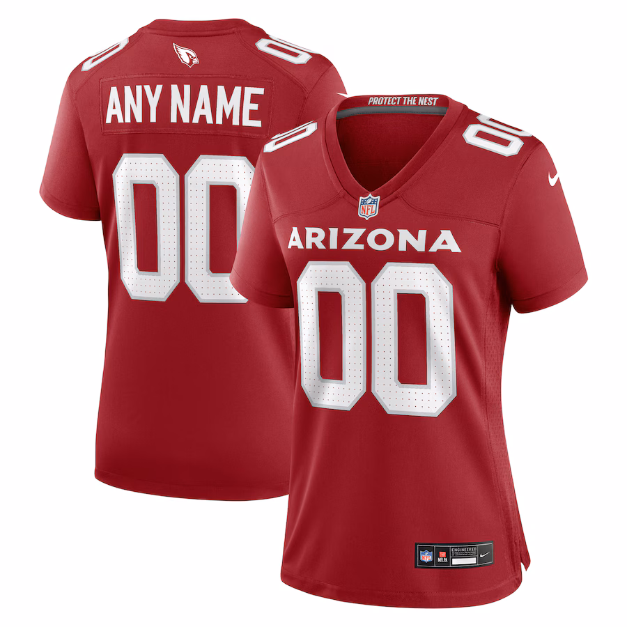 Women's Arizona Cardinals Nike Cardinal Custom Game Jersey - ujerseystore