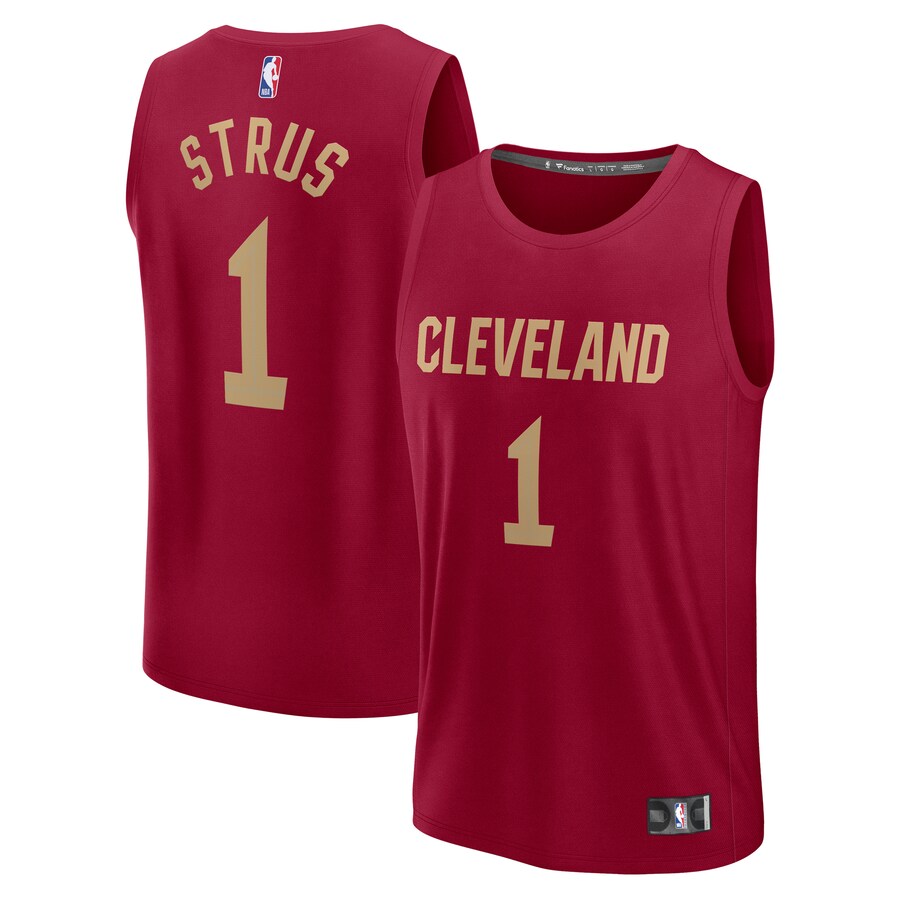 Youth Cleveland Cavaliers Max Strus Fanatics Wine Fast Break Player Jersey - Icon Edition - ujerseystore