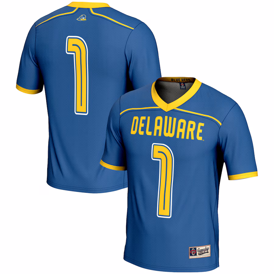 Youth  GameDay Greats #1 Royal Delaware Fightin' Blue Hens Men's Lacrosse Lightweight Fashion Jersey - ujerseystore