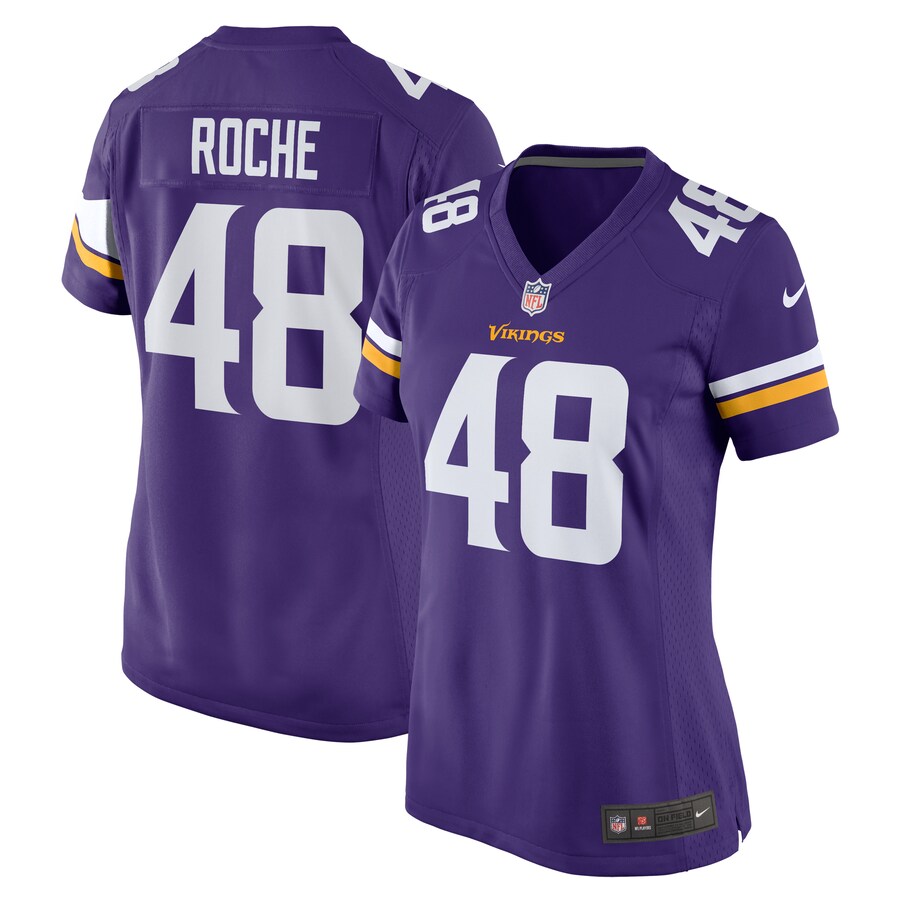 Women's Minnesota Vikings Quincy Roche Nike  Purple Team Game Jersey - ujerseystore