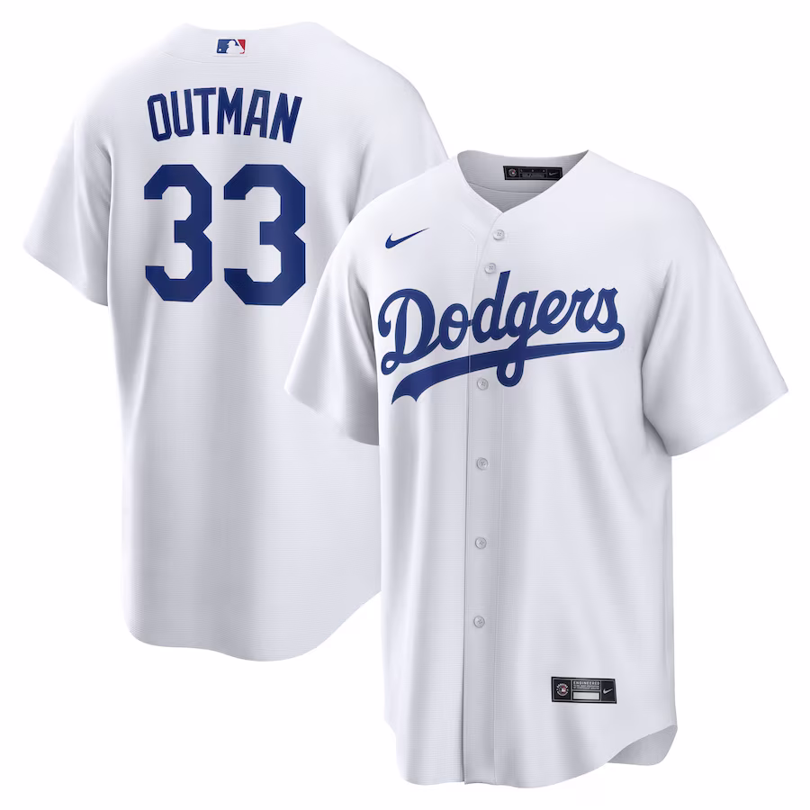 Men's Los Angeles Dodgers James Outman Nike White Replica Player Jersey - ujerseystore
