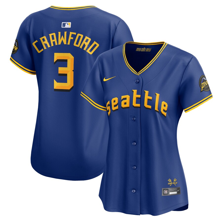 Women's Seattle Mariners J.P. Crawford Nike Royal City Connect Limited Player Jersey - ujerseystore