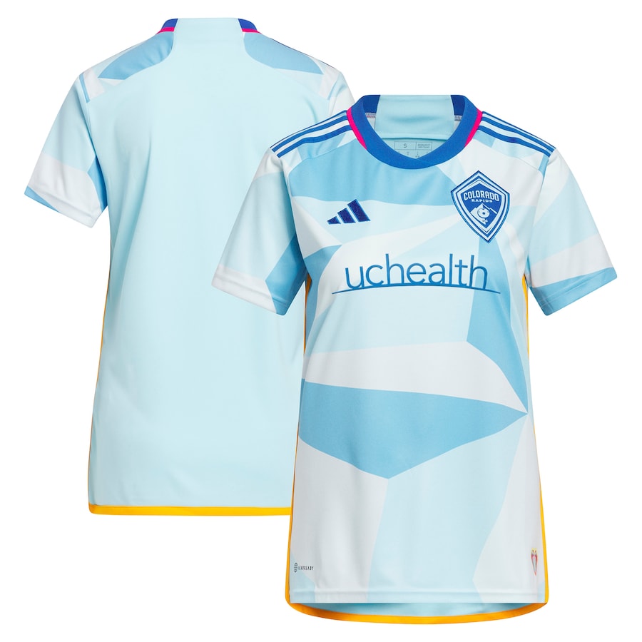 Women's Colorado Rapids adidas Light Blue 2023 New Day Kit Replica Jersey - ujerseystore