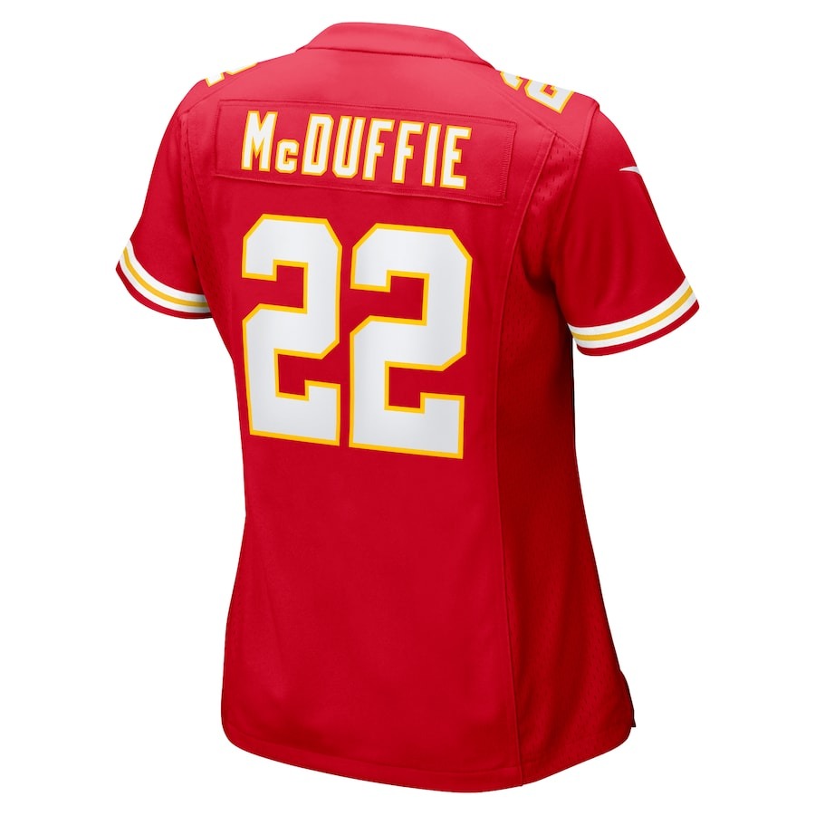 Women's Kansas City Chiefs Trent McDuffie Nike  Red  Game Jersey - ujerseystore